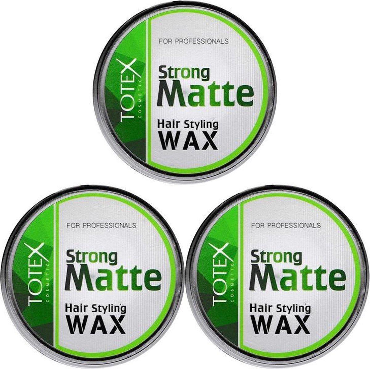 Totex Cosmetic Strong Matte Hair Styling Wax 3 x 150 mL