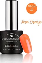 Cosmetics Zone UV/LED Hybrid Gel Nagellak 7ml. Neon Orange N4