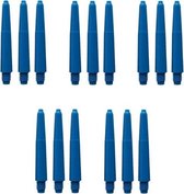 Darts Set dartshafts - 5 sets (15 stuks) - Short - blauw - dartshafts - dart shafts