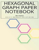 Hexagonal Graph Paper Notebook, 110 pages 8.5 x 11 inches, 21.59 x 27.94 cm