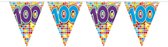 100 Jaar Mini Vlaggenlijn Birthday Blocks - 3 meter