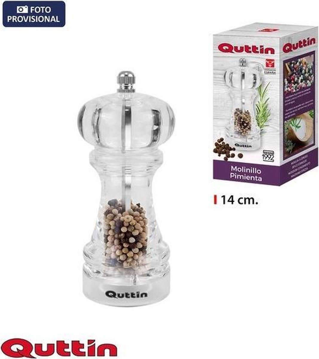 Quttin Salt / Pepper Mill-14cm