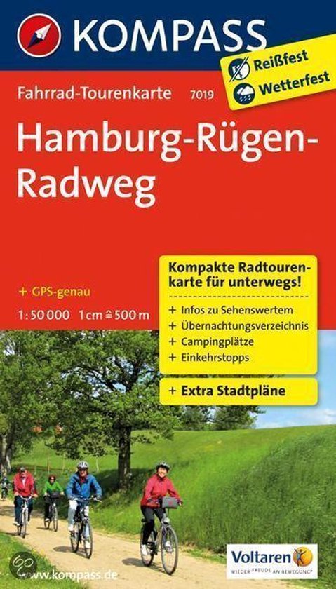 Kompass  FK7019 Hamburg-Rügen-Radweg - cover