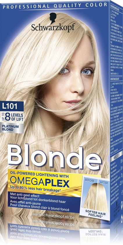 Teinture pour cheveux Schwarzkopf Blonde Platine L101 - 1 pièce | bol.com