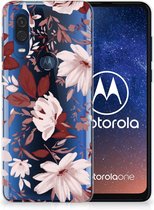 Hoesje maken Motorola One Vision Watercolor Flowers