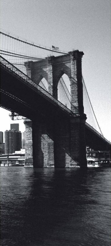 New York Brooklyn Bridge - Deurposter - 210 x 95 cm
