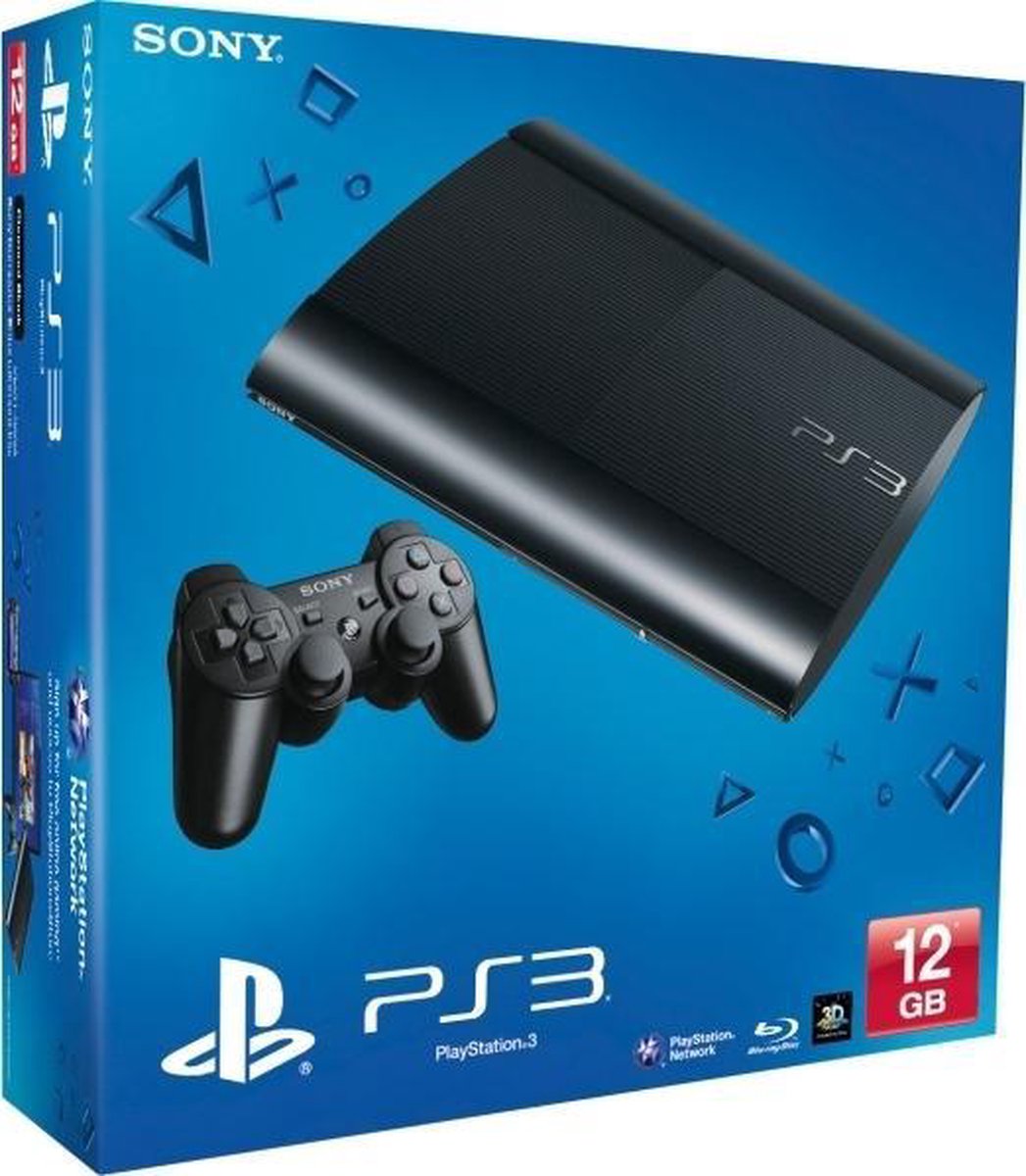 Carrière deze Chemicus Sony PlayStation 3 Super Slim Console - 12GB - Zwart - PS3 | bol.com