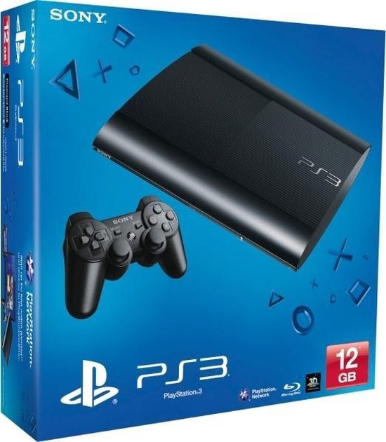 Sony PlayStation 3 Super Slim Console - 12GB - Zwart - PS3 | bol
