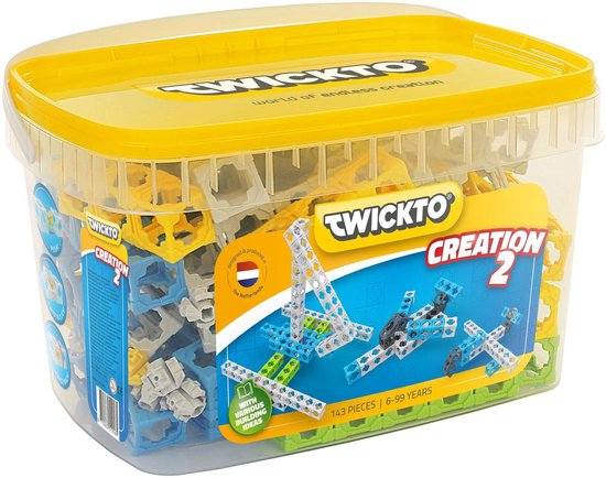 Toi-toys Twickto Bouwpakket Blauw/groen/wit 143-delig | bol.com