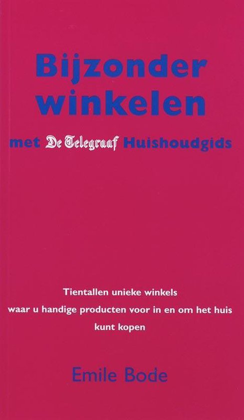 Cover van het boek 'Bijzonder winkelen met de Telegraaf Huishoudgids'
