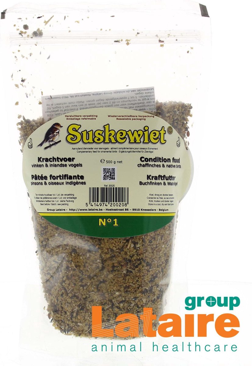 Suskewiet Krachtvoer Vinken Nr 1 500g - voor vogels
