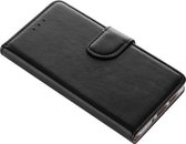 Xssive Hoesje voor Wiko View - Book Case - geschikt voor 3 pasjes - Zwart