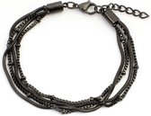 iXXXi Jewelry Armband Snake Knot Zwart 17-20cm