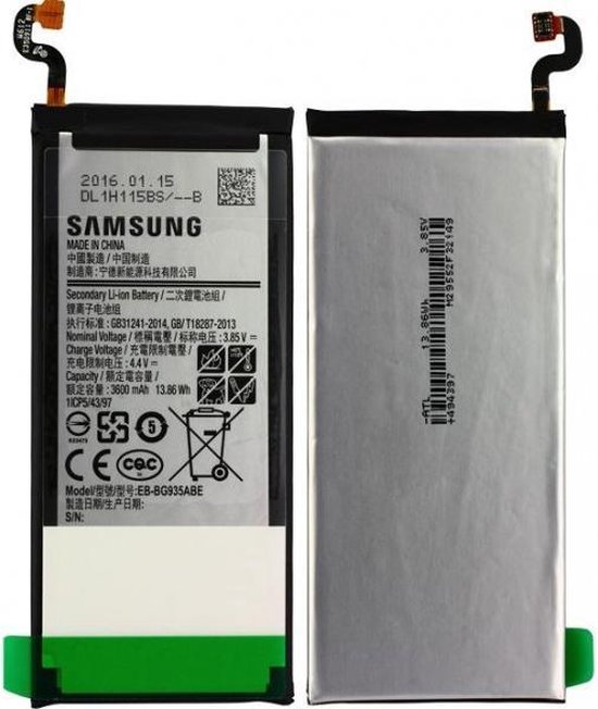 Samsung Galaxy S7 edge accu - vervangt originele batterij - 3600mAh |  bol.com