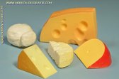 Assortiment de fromages - 5 pièces - Mannequin de fromage