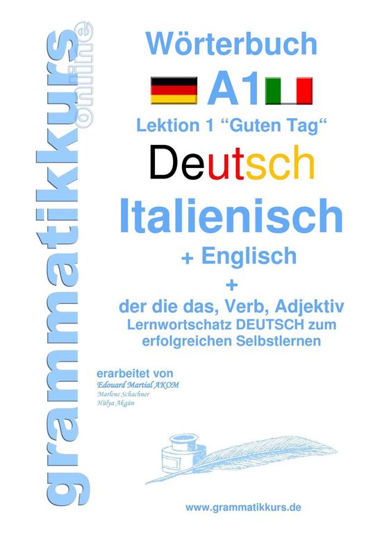 Wörterbücher Deutsch - Italienisch- Englisch A1 A2 B1 1 -  ... - cover