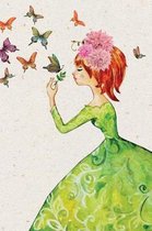 Redhead Butterfly Goddess Notebook
