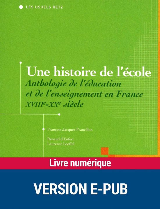 EPUB Une histoire de l'école - cover