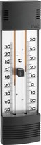 Thermometer mini/max kwikvrij zwart