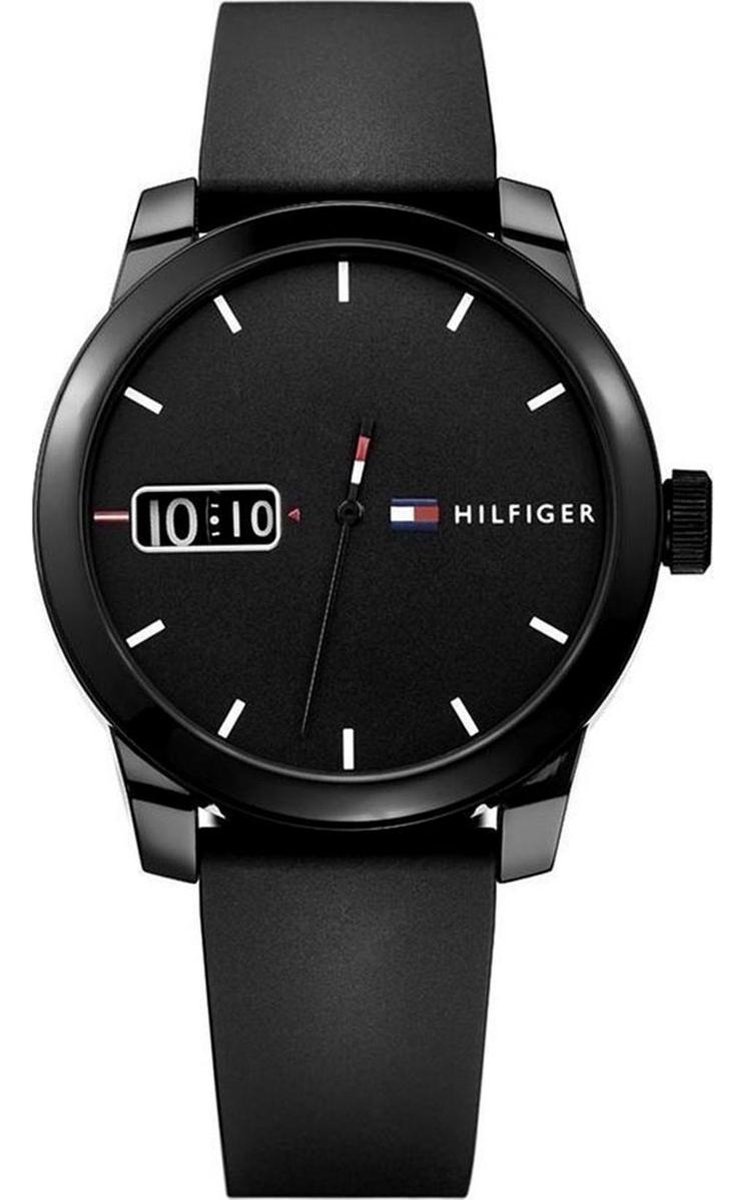 Tommy Hilfiger Denim 1791382 Horloge - Siliconen - Zwart - Ø 42 mm
