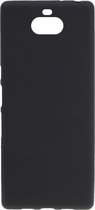 Shop4 - Sony Xperia 10 Plus Hoesje - Zachte Back Case Mat Zwart