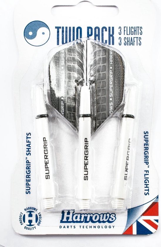 TWIN PACK WHITE supergrip van Harrows — afbeelding 4