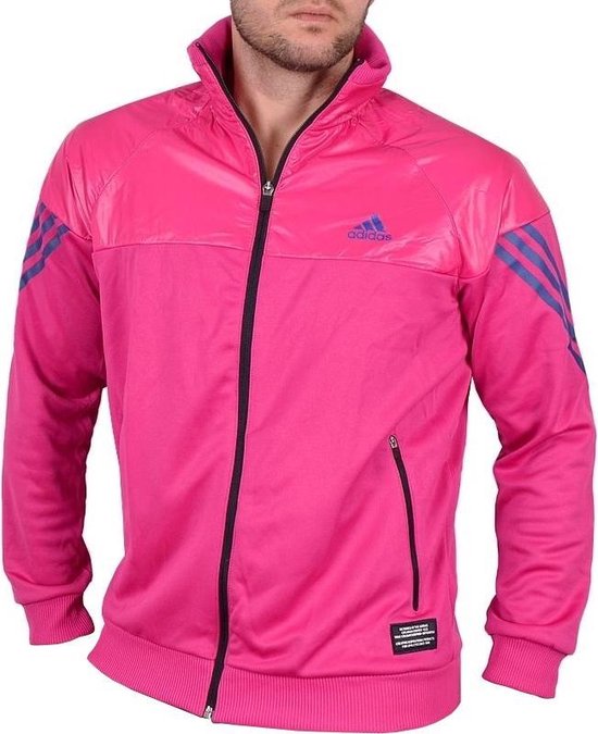 Adidas Jack Tc 3s Knit Track Top Heren Roze Maat M | bol.com