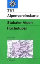 DAV Alpenvereinskarte 31/1 Stubaier Alpen Hochstubai mit Skirouten 1 : 25 000