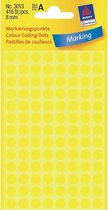 AVERY Zweckform Pastille de couleur, diamètre 8 mm, jaune