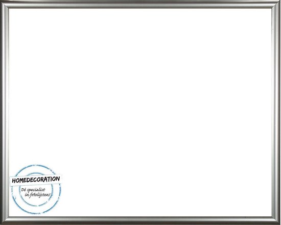Homedecoration Biggy – Fotolijst – Fotomaat –  39 x 72 cm – Kunststof – Zilver