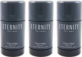 Calvin Klein Eternity Men Deodorant Stick - Alcohol Free - 3 x 75 ml