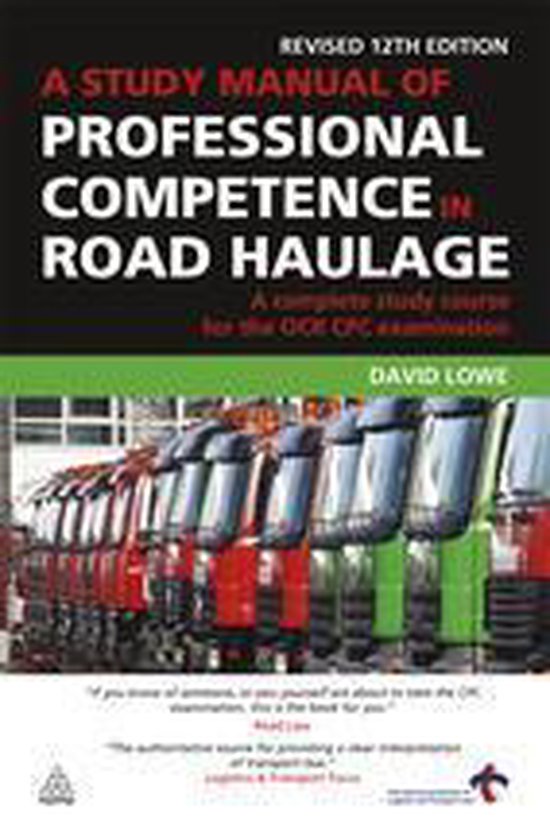 A Study Manual of Professional Competence in Road Haulage - cover