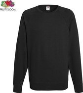 Fruit of the Loom sweater - ronde hals - maat S - heren - Kleur Black