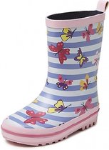 Gevavi Boots - Vlinder meisjeslaars rubber roze - Maat 33