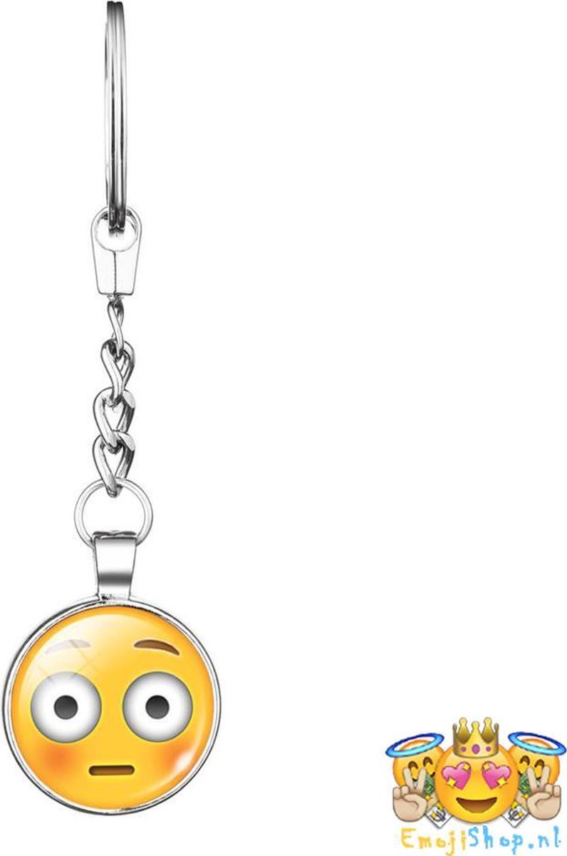 Surprised Emoji Sleutelhanger - Bekend van Whatsapp - Gratis verzending