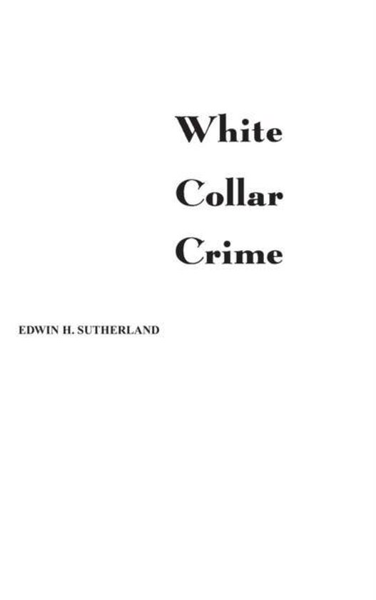 White Collar Crime - cover