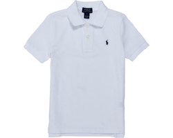 Ralph Lauren Jongens Poloshirt piqué - Wit - Maat 122