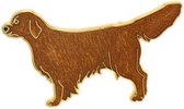 Behave® Broche hond bruin emaille