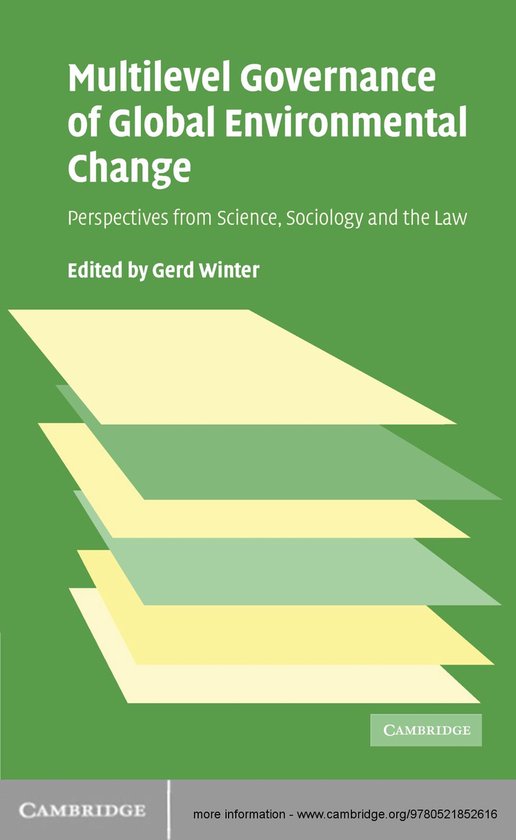 Multilevel Governance of Global Environmental Change - cover