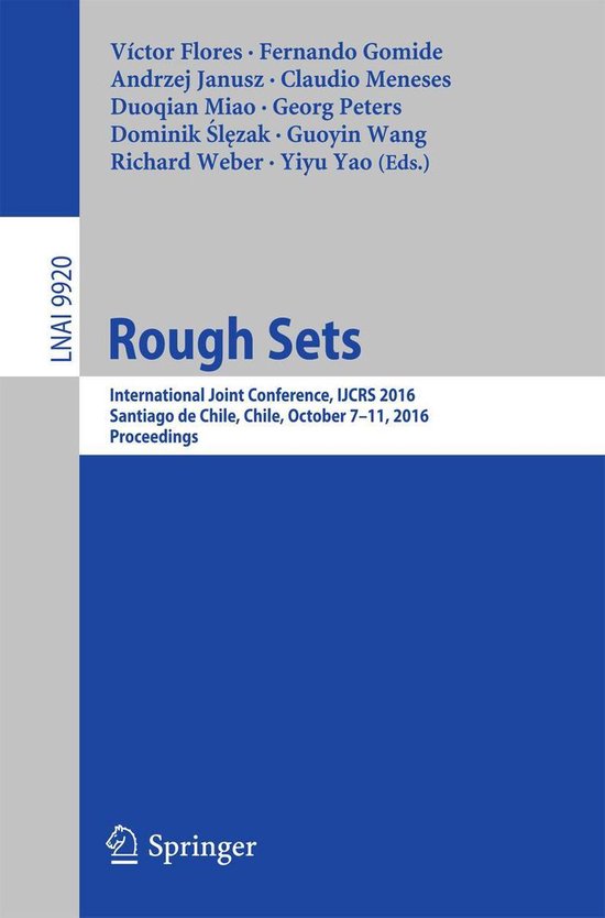 Springer Nature Proceedings Computer Science - Rough Sets - cover