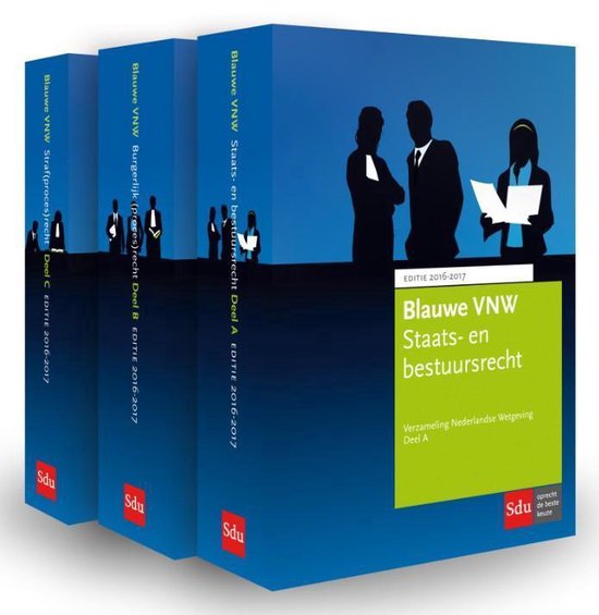 Boek cover Educatieve wettenverzameling  -   Blauwe VNW (Verzameling Nederlandse Wetgeving) van  (Paperback)