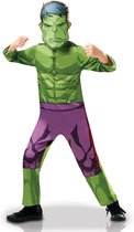 Klassiek Hulk™ animatieserie kostuum voor jongens - Verkleedkleding - Carnavalskleding - Maatadvies: Valt normaal - Kledingmaat: 128