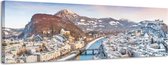 Salzburg - Canvas Schilderij Panorama 118 x 36 cm
