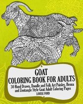 Goat Coloring Book For Adults