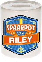 Kinder spaarpot voor Riley - keramiek - naam spaarpotten