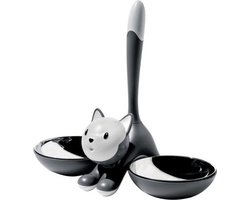 Alessi TIGRITO voerbakje drinkbakje kat grijs