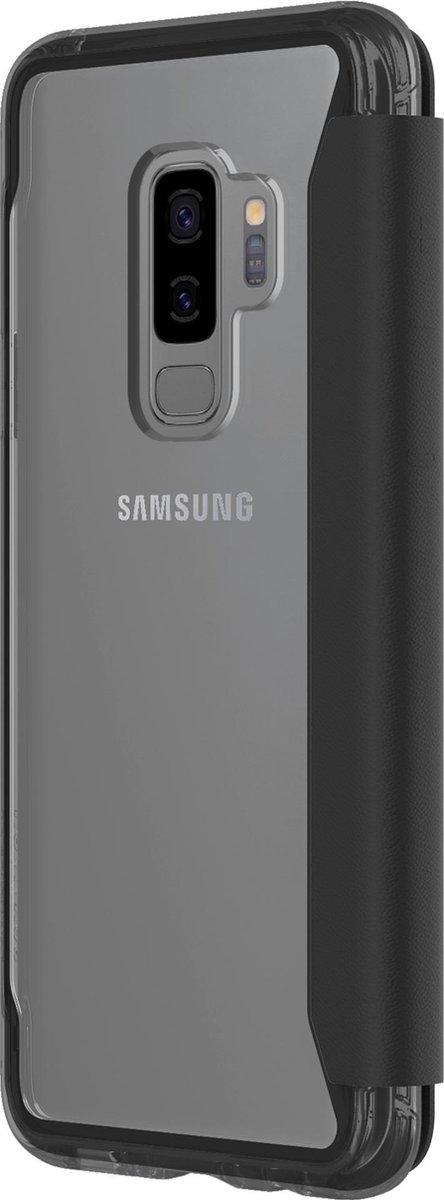 Griffin Survivor Clear Wallet Booktype hoesje voor Samsung Galaxy S9 Plus - Zwart