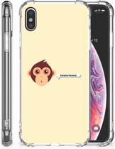 Geschikt voor iPhone Xs Max TPU-siliconen Hoesje Monkey