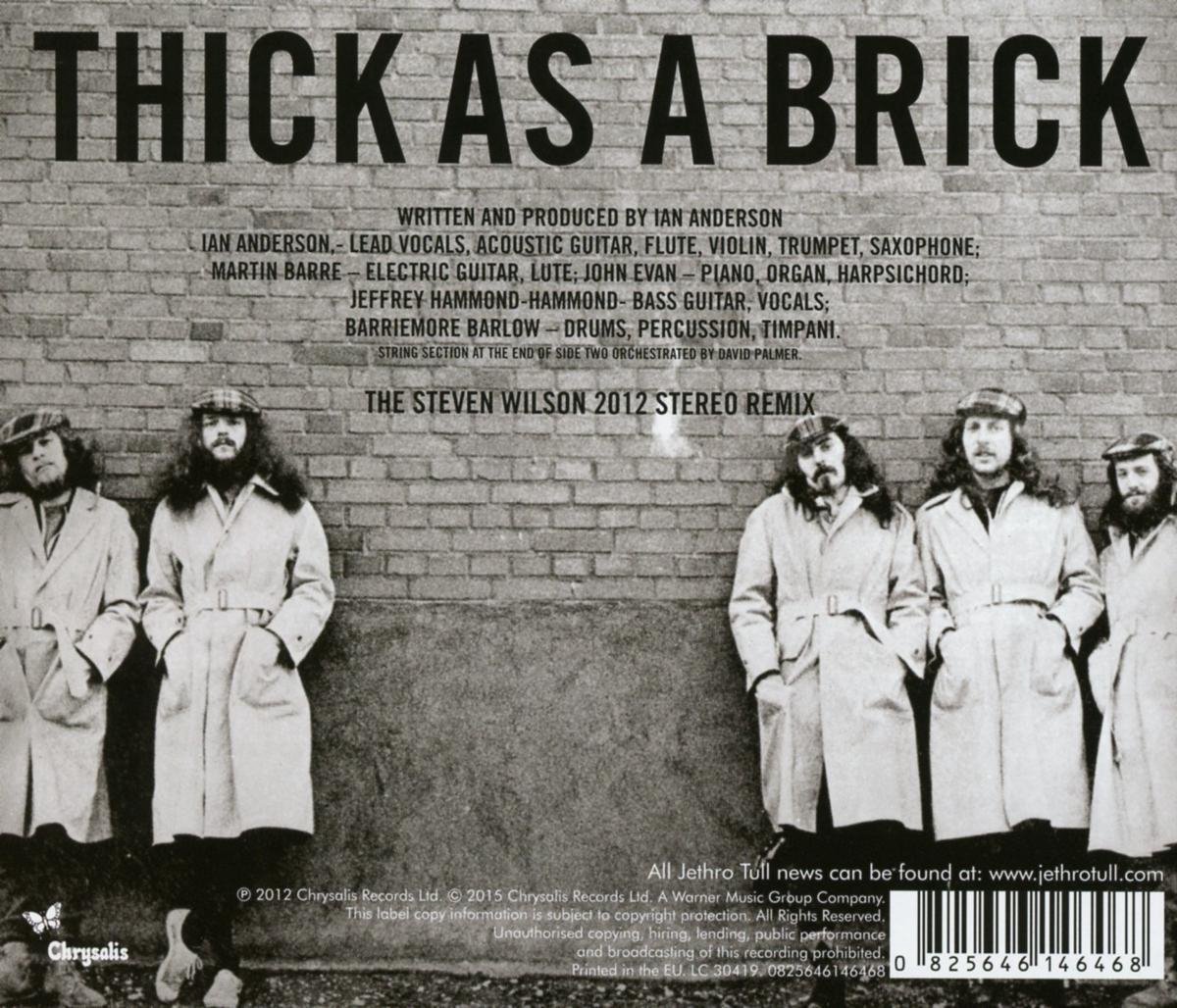 Thick As A Brick (Steven Wilson Remix), Jethro Tull CD (album