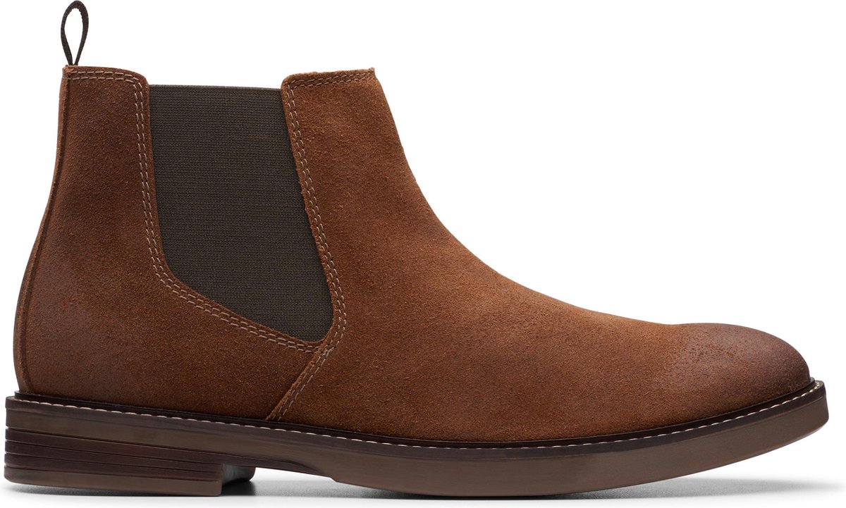 Chelsea Boots voor Heren in Donkerbruin Suède | Clarkdale Gobi | Clarks